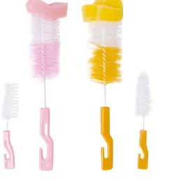Twist And Turn Pink And Orange 2 Bottle And 2 Nipple Cleaning Brush Set of 4-image-30