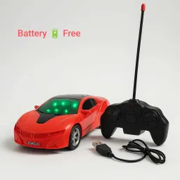 Car Remote Control 3D with LED Lights, Chargeable (Blue))-18