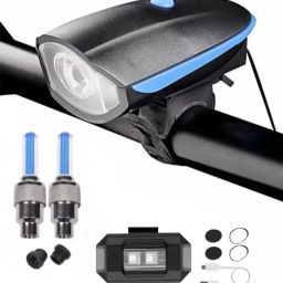 Front Cycle Light Back Tail/Helmet Light And Tyre Valve Bell-image-43