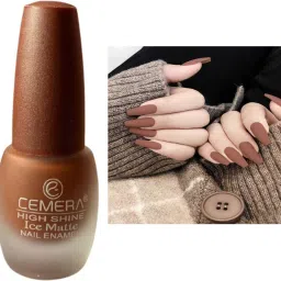 Chocolate Brown Woody Ice Matte Nail Paint Rich Color Long-Lasting High Shine Brown-image-32