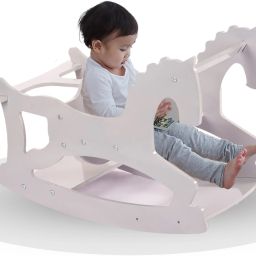 Cavalla Rocking Horse | 3 in 1 MONTESSORI chair | drawing table | and a high chair |KITCHEN HELPER | Toddler | learning, gift | Wooden rocking chair | tower-image-43