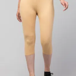 Women’s Capri Leggings Cotton Blend Stretchable Slim Fit Women Multicolor Capri-image-28