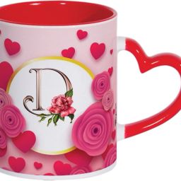 Letter D Alphabet Best Gift for Girlfriend Boyfriend Husband Wife on Valentine's Day Special Mg656 Ceramic Coffee Mug-image-22