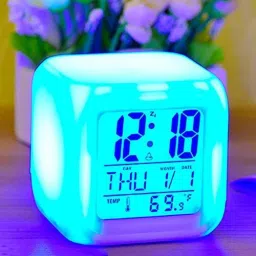 janravi Digital Multicolor Clock image 2