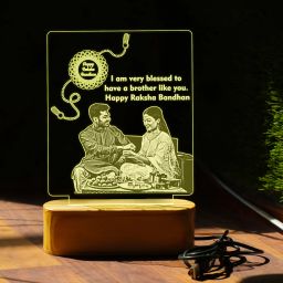 Photo Frame 3D Led Brother Sister Birthday Gift For Wife & Husband Photo Night Table Lamp-13