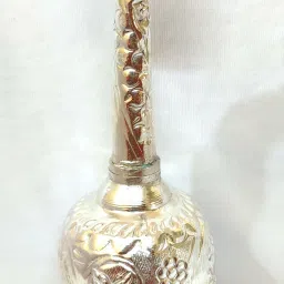 German Silver Handmade Fragrance Holder/Paneer Sprinkler for Marriage Wedding Decorative Showpiece-23 cm-image-10