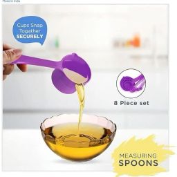 dignesh 8-Piece Measuring Cups & Spoons Set Spoon Serving Set image 3