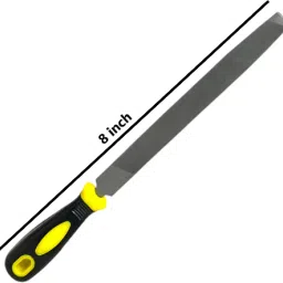 adawat Flat File Bastard with PVC Handle- 8" Knife Sharpening Steel Knife Sharpening Steel image 2