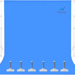 Windrop Solutions 8x12 feet sky-blue Screen Background Backdrop Photo Videos Reflector-image-31