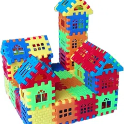 75Pcs Small Happy House Building Blocks Learning/Educational Puzzle Toy for Kids-24