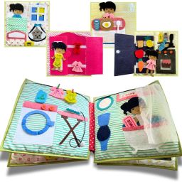 Quiet Busy Book My First Doll House Ideal Toy For Girls 40 Engaging Activities-10