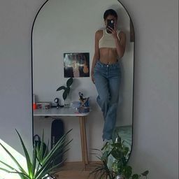 pkg 12"INCH BY 18" INCH CAPSULE CURVED SHAPE MIRROR.PERFECT FOR ANY WALL.-1 Bathroom Mirror-picture-27