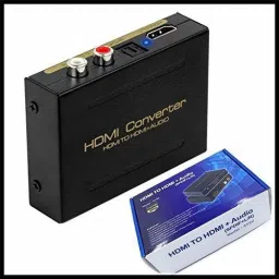 VOOCME 4K HDMI Audio Extractor HDMI to HDMI + Optical TOSLINK SPDIF + Analog RCA L/R 0 inch Blu-ray Player image 2