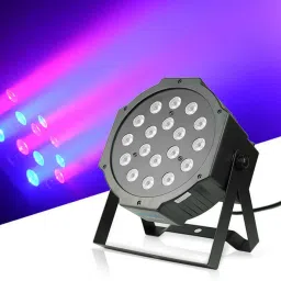 18 LED PAR RGB Stage Light DMX, Remote Auto Modes Ideal for DJ & Event Lighting Shower Laser Light-image-47