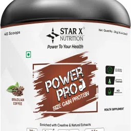 Power Pro Size Gain Protein - 30g Protein, 5.4g BCAA, 1.5g Creatine, Whey Protein-1
