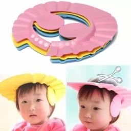 Baby Shower Cap Baby Wash Hair Eye Ear Protector Shower Cap for Babie(PACK OF 1)-image-55