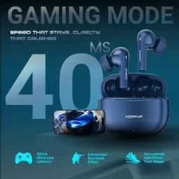 hoppup AirDoze 402 Earbuds with 50H PlayTime, 40MS Low Latency, AI ENC & 5.4v Bluetooth Headset image 4