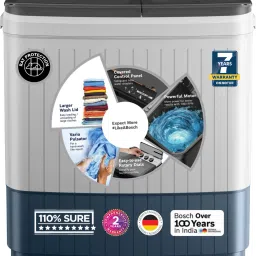 9 kg 5 Star with 1360 High RPM Spin Motor Semi Automatic Top Load Multicolor-17