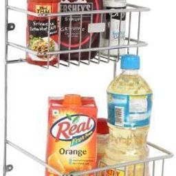 Bathroom and Kitchen Stainless Steel Wall Hanging Storage Shelves for Soap/Shampoo Bottles Gel/Detergent/Oil/Conditioner Holder, Standard Size Steel Wall Shelf-image-36