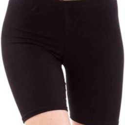 Solid Women Black Cycling Shorts-image-99
