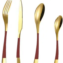 Premium Spoon, Tea Spoon, Fork & Knife Set Stainless Steel Cutlery Set-image-4
