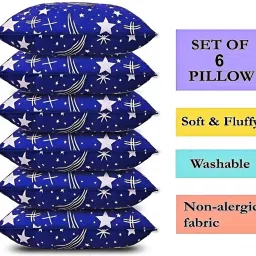 Soft Snooze Luxury Soft Pillow Air, Cotton Abstract, Solid Baby Pillow Pack of 6-image-26
