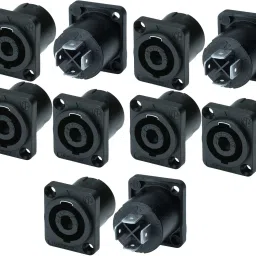 10 pc 4 Pin Speakon Female Socket Connecter NL4FC XLR Connector DJ Speaker Plug Straight XLR Patch Cable-picture-15