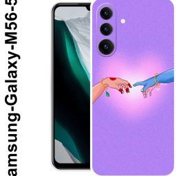 Back Cover for Samsung Galaxy M56, Radha, Govind, Hand, Love, Heart-image-50