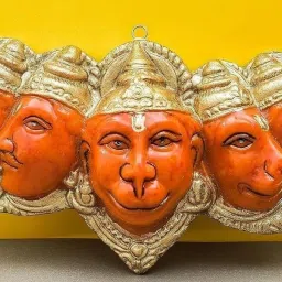 Panchmukhi Hanuman Ji for Pooja, Home Decor & Gifting Decorative Showpiece - 17 cm-0