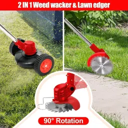 shopogenix Grass Machine Lawn Set 48v Betteries Cordless Machine Edger for Garden, String Cordless Grass Trimmer image 2