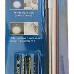 Aluminum Alloy Mini Portable Medical Pen Light for Pupil Guage,Dentist,Dental LED Yellow Warm Light Flashlight Pocket Medical Torch Light with Convex CREE Led Torch Torch-19
