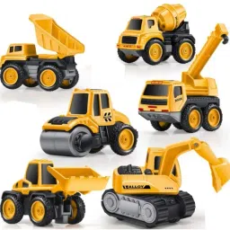 Construction Trucks Rotate by 180 Degree JCB Toy Loader JCB Toy and Excavator Vehicle Engineering Toy for 3 Years and Above Age Toddlers ,High Speed Friction Excavator toy for boys toy for kids toy for children push and pull along toy toy cars and trucks-5