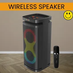FRONY A1 (PORTABLE BLUETOOTH PARTY SPEAKER) HD Quality Audio &Wireless Karaoke MicW224 40 W Bluetooth Party Speaker-picture-11