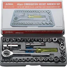 40 PCS in 1 Screw Driver / Spanner / Wrench Set Automobile Tool Box Set Socket Set-image-81