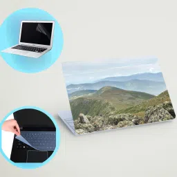 SDM Laptop skin combo, Screen Guard & Keyboard Cover, free microfiber cloth Combo258 Combo Set-picture-25