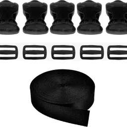 Paracraft Spillbox Nylon Webbing 1-inch Wide,adjusters and buckles for Collars, Leashes, Diving Gear, Sports Gear, Bag Belt, Hiking - 20 Meter Strap-image-35