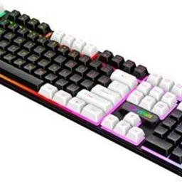 Ant Esports MK1450 Pro / Backlit Membrane with Mixed Color Lighting Wired USB Standard Gaming Keyboard Compatible with Desktop, Laptop, Mac with gaming mode ,multimedia_keys,Ant Esports MK1450 Pro Backlit Membran with Mixed Colour Lighting, Wired USB Gaming Keyboard (Black) image 2