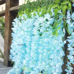 Blue Westeria Artificial Flower-image-0
