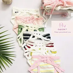 fareto New Born Baby 24 Hosiery | Cotton Nappies | Washable | Reusable (0-6 Months)-picture-0