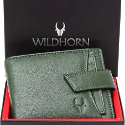 Men Casual Green Genuine Leather RFID Wallet - Regular Size-image-109