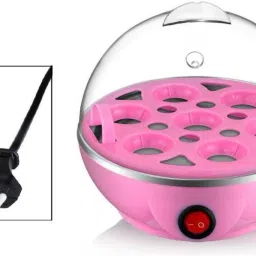 mobile addaa Plastic 7 Egg Boiler Home Machine with Tray- Multicolour EGG COOKER POCHER - 05 Egg Cooker image 2
