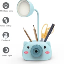 myrra Multipurpose Led Light Table Lamp Pencil Sharpener, Pen Barrel and Phone Stand Study Lamp image 2
