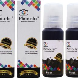 PHOTOJET 003 Ink for Epson L3110, L3150, L3250, L3152, L3210 Printer-(70gm x 2 Black) Black Ink Bottle-25