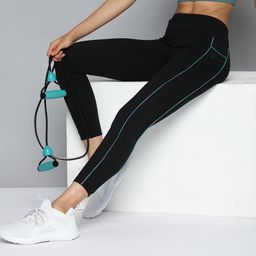 hrx by hrithik roshan Solid Women Black Tights-picture-22