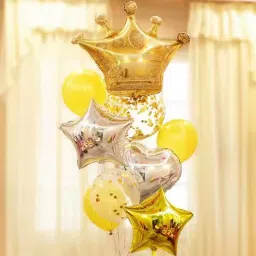 Solid Crown Balloons Gold Foil Crown Balloon for Birthday Wedding Party Baby Shower Balloon-image-48