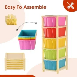 nejadhari Multi-Purpose Modular Drawer Rack Storage Abs Plastic Extra Large PP Collapsible Wardrobe image 2