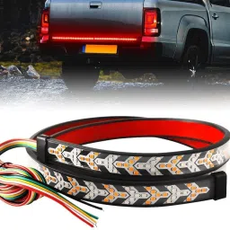 48 inch Sequential Amber Turn Signal Double Flashing Tailgate Lights Car Fancy Lights-image-1