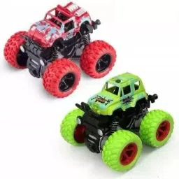 mini monster truck friction Powered car toys car for kids(2 pc) (Multicolor)-14