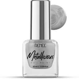 Metallicious Nail Paint Pebble Grey | Chip Resisting Formula with High Shine Pebble Grey-image-15