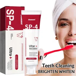 SP4 Ultra Brightenig White SP4 Teeth Whitening Toothpaste Peppermint Toothpaste Toothpaste-picture-9